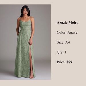 Azazie Moira Maxi Dress in Agave